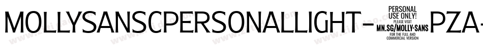 MollysanscpersonalLight-6PzA字体转换