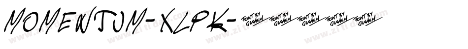 Momentum-xLpK字体转换