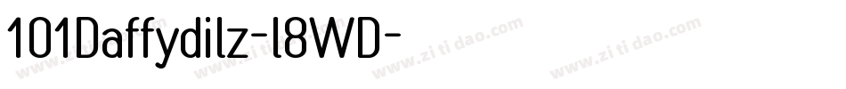 101Daffydilz-l8WD字体转换