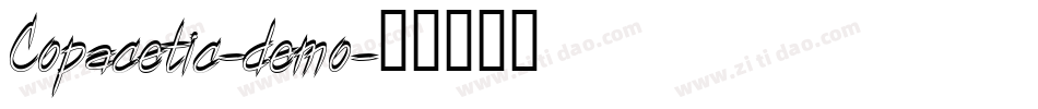 Copacetic-demo字体转换