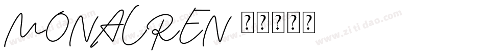 MONALREN字体转换