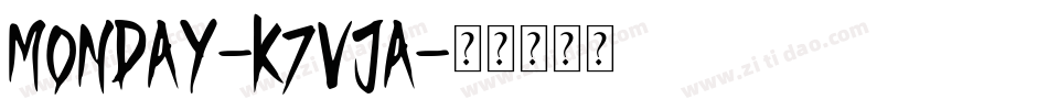 Monday-K7VjA字体转换