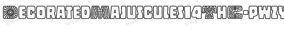 DecoratedMajuscules14ThC-pwzy字体转换
