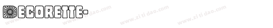 Decorette字体转换