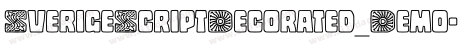 SverigeScriptDecorated_Demo字体转换