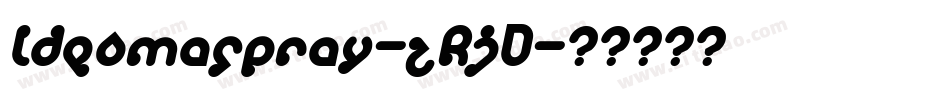 Ideomaspray-zRjD字体转换