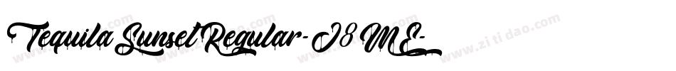 TequilaSunsetRegular-J8ME字体转换