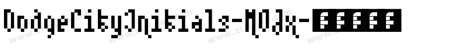 DodgeCityInitials-MOJx字体转换