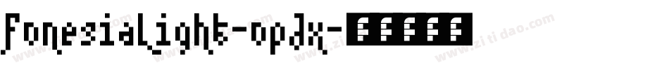FonesiaLight-opJx字体转换