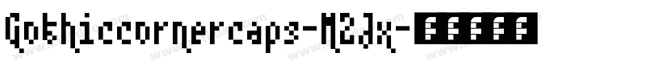 Gothiccornercaps-M2Jx字体转换