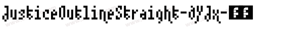 JusticeOutlineStraight-dYJx字体转换 JusticeOutlineStraight-dYJx字体转换