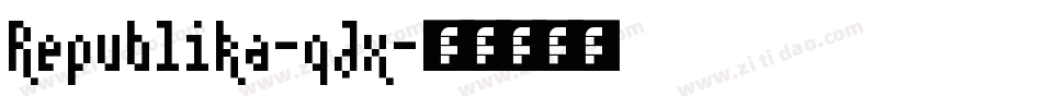 Republika-qJx字体转换