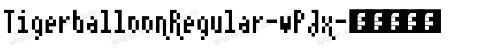 TigerballoonRegular-wPJx字体转换