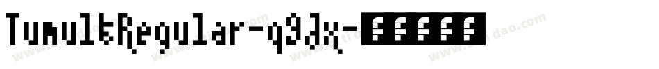TumultRegular-q9Jx字体转换