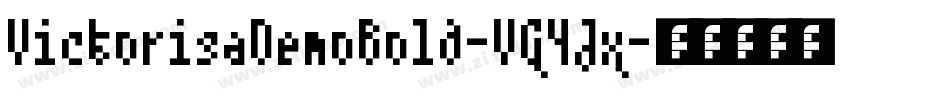 VictorisaDemoBold-VG4Jx字体转换