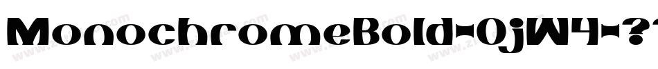 MonochromeBold-OjW4字体转换