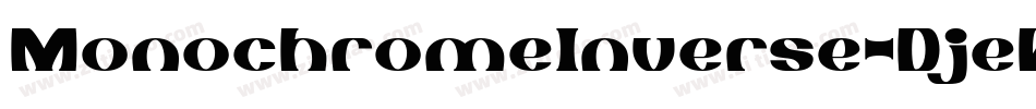 MonochromeInverse-DjeW字体转换