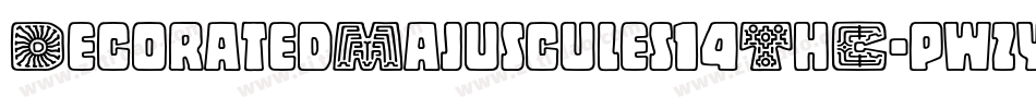 DecoratedMajuscules14ThC-pwzy字体转换