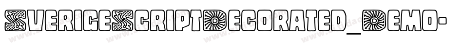 SverigeScriptDecorated_Demo字体转换