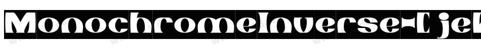 MonochromeInverse-DjeW字体转换