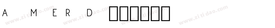 AMERD字体转换