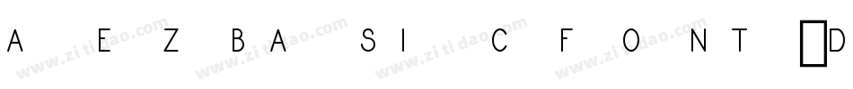 AezbasicFont-D0n0字体转换