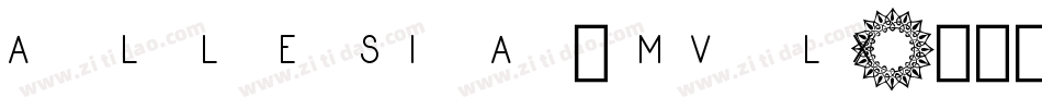 Allesia-MVL5x字体转换