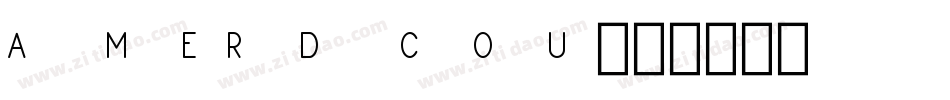 Amerdcou字体转换