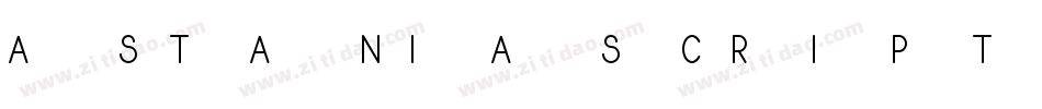 AstaniaScript-x0n0字体转换