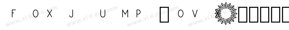 Foxjump-ov5x字体转换 Foxjump-ov5x字体转换