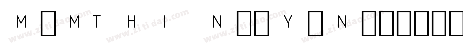 M1MThin-9y0n字体转换
