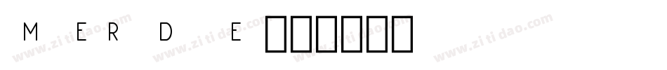 Merde字体转换