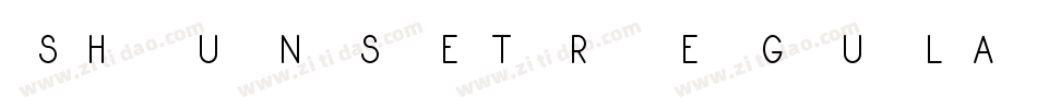 ShunSetRegular-5E5x字体转换 ShunSetRegular-5E5x字体转换
