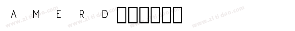 AMERD字体转换