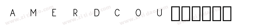 Amerdcou字体转换