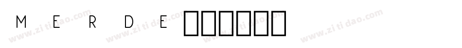 Merde字体转换