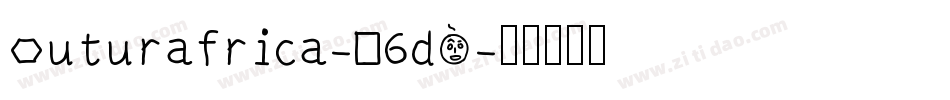 Futurafrica-D6dE字体转换