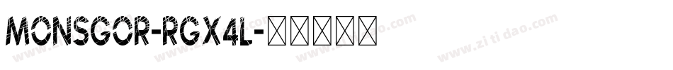 Monsgor-rgx4L字体转换 Monsgor-rgx4L字体转换