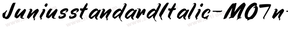 JuniusstandardItalic-MO7n字体转换