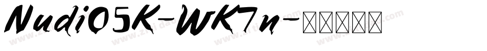 Nudi05K-WK7n字体转换