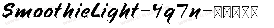 SmoothieLight-9q7n字体转换