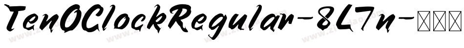 TenOClockRegular-8L7n字体转换