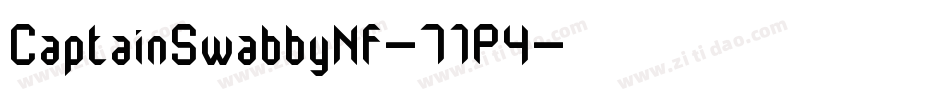 CaptainSwabbyNf-71P4字体转换