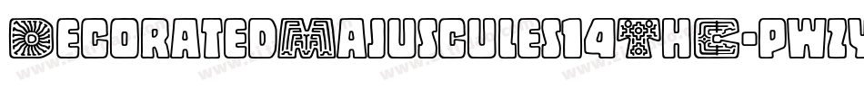 DecoratedMajuscules14ThC-pwzy字体转换