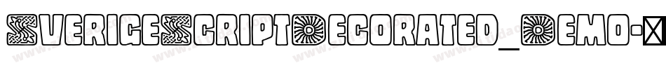 SverigeScriptDecorated_Demo字体转换