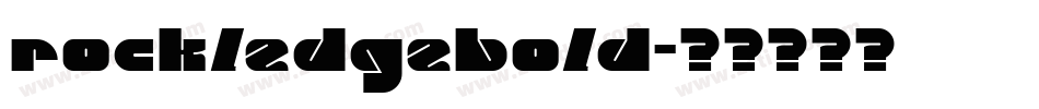 rockledgebold字体转换
