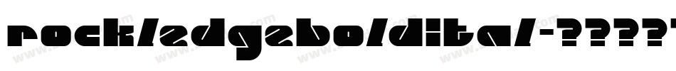 rockledgeboldital字体转换