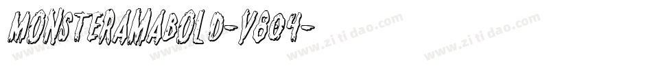 MonsteramaBold-v804字体转换