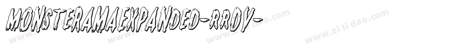 MonsteramaExpanded-RRDv字体转换