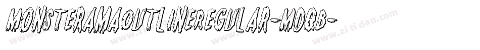 MonsteramaOutlineRegular-MDqB字体转换